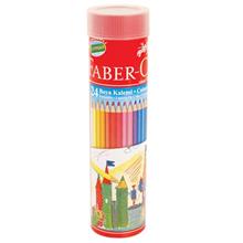 Faber Castell Kuru Boya Metal Tüp Kalemtıraş Hediyeli 24 Renk