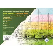 Art Liva Fon Kartonlu 160Gr Sanatsal Resim Defteri 25 Sayfa 25X35