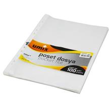 Umix A4 Şeffaf Poşet Dosya 100Lü Paket