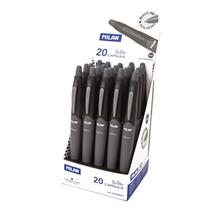 Mılan 17656590220 Capsule Siyah Tükenmez Kalem - 20Adet