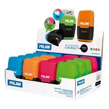 Mılan 4706116 Compact Kalemtraş/Silgi(Touch Duo) - 16Adet