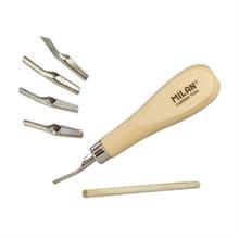 Mılan 61054 Lıno Ahşap Oyma Seti 5 Bıçaklı