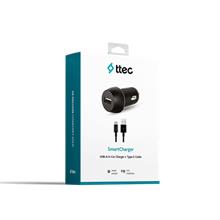 Ttec 2Cks20Cs 2.1A Araç Şarj Aleti+Type-C Kablo
