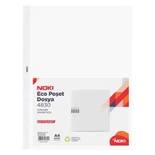 Noki 4830 Şeffaf Poşet Dosya Delikli A4 100Lü Paket