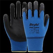 Beybi Nitril Pmk Pn5 Zebra Mavi Siyah 9 Beden 12Li Paket (En388 2121X)