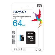 Adata 64Gb Premier Microsdxc Card With Adapter Uhs-I Class10 V10 Hafıza Kartı