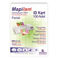Mapilam 250 Micron Parlak Laminasyon Filmi (Id Kart) (65X95) 100 Lü