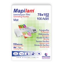 Mapilam 150 Micron Mat Laminasyon Filmi (Küçük Kimlik) (78X102) 100 Lü