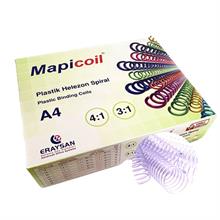 Mapicoil 4:1 Plastik Helezon Spiral 16Mm Şeffaf 100 Ad. 48Lop