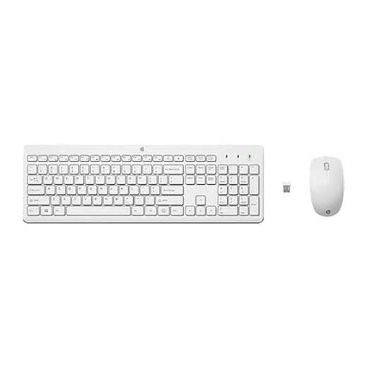 Hp 230 3L1F0Aa Kablosuz Klavye & Mouse Kombo Beyaz 1600Dpı (2 X Aaa (Keyboard); 1 X Aa (Mouse)