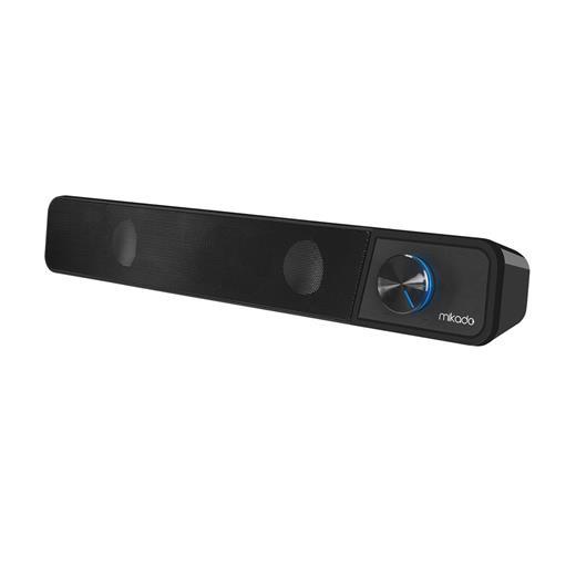 Mikado Md-69S Siyah 3Wx2 Led Işıklı Multimedia Soundbar Speaker