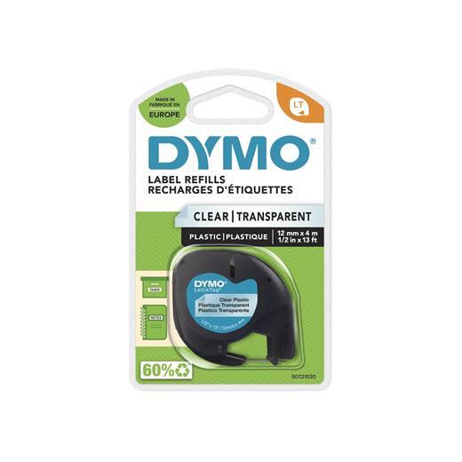 Dymo S0721530 Letratag Plastik Şeffaf Şerit ( 12 Mm X 4 Mt ) 12267