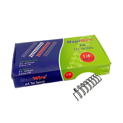 Mapiwire 1/4 Kutu Tel Siyah 100 Ad.