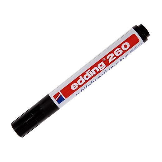 Edding 260 Beyaz Yazı Tahtası Kalemi Siyah 4 Adet