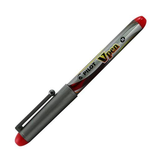 Pilot V-Pen Silver Kullan-At Dolma Kalem M Kırmızı