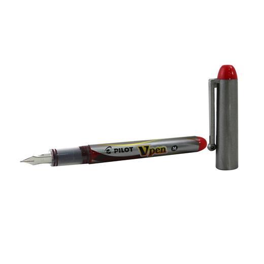 Pilot V-Pen Silver Kullan-At Dolma Kalem M Kırmızı