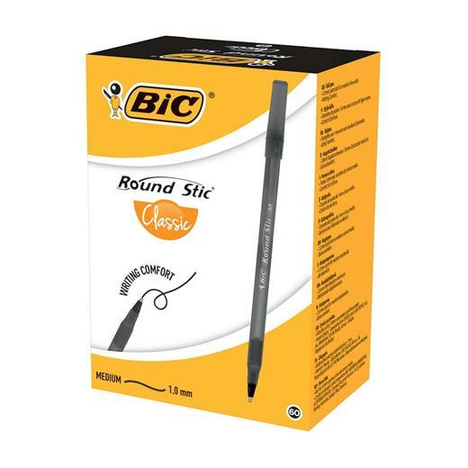 Bic Round Stıc Tükenmez Kalem Siyah 60Lı Paket