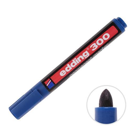 Edding 300 Permanent Marker Koli Kalemi Yuvarlak Uç Mavi 10Lu