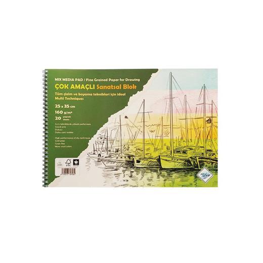 Art Liva Sanatsal Resim Defteri Multi Teknik 20 Sayfa 25X35 170Gr