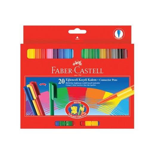 Faber Castell Keçeli Boya Kalemi Eğlenceli 20 Renk