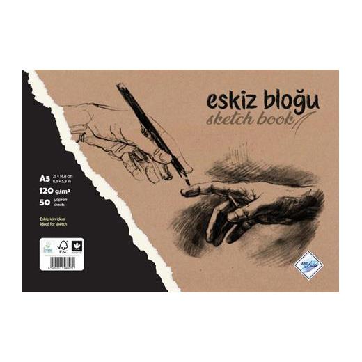 Art Liva Eskiz Ve Çizim Defteri Spiralli 50 Sayfa A5 120Gr