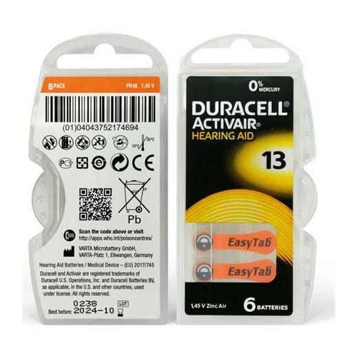 Duracell Activair 13 6Lı Kulaklık Pili