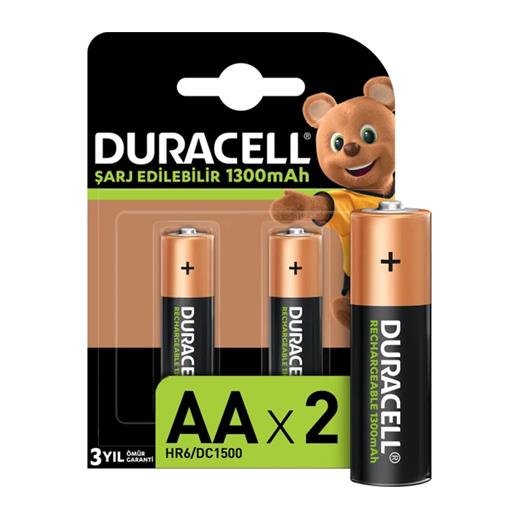 Duracell 1300 Mah Şarjlı Kalem Pil 2Li