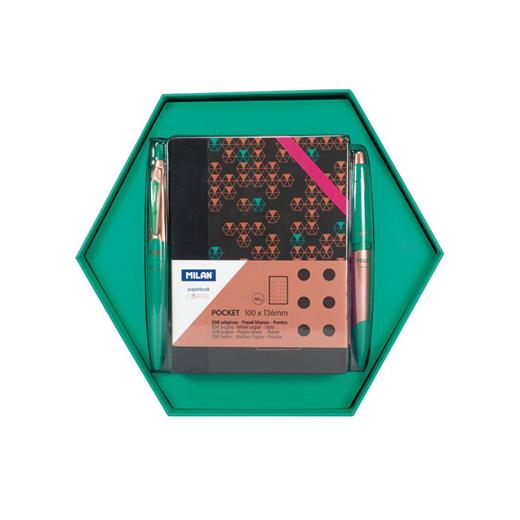 Mılan 8741 Copper Altıgen Yeşil Hediye Seti