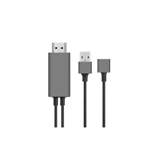 Hytech Hy-Xo51 Siyah-Gri Usb-F To Hdmı 1M Mobil Telefon Uyumlu Kablo