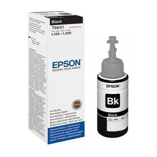 Epson T6641 L100- L200- L300 Siyah Mürekkep Kartuş 70Ml