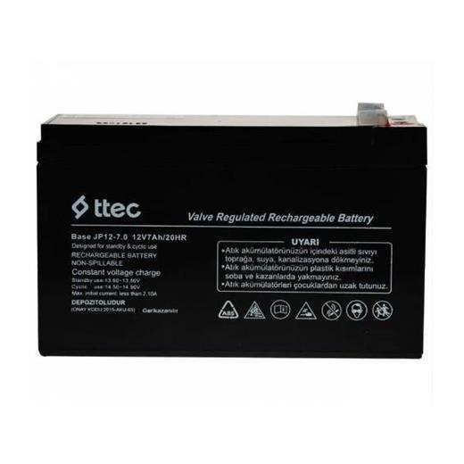 Ttec 12V 7Ah Bakımsız Kuru Akü