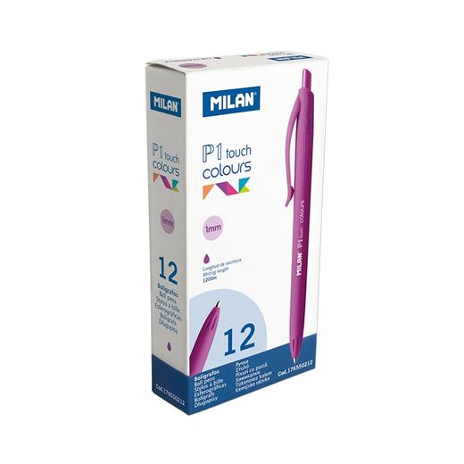Mılan 176550212 P1 Touch Mor Tükenmez Kalem - 12Adet