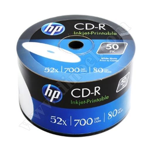 Hp Cd-R 700Mb-80Min Printable 50Li Shrink