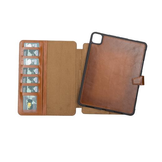 Apple İpad Pro 3.Nesil Uyumlu 11 İnç Deri Kılıf Eto Rst2Ef Taba