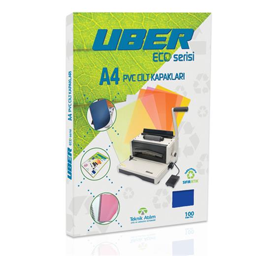 Uber A4 Opak Lacivert Pvc Cilt Kapakları - 100Adet
