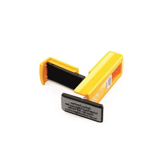 Colop Cep20 Kaşe Sarı Kasa Siyah Keçe - 14X38Mm