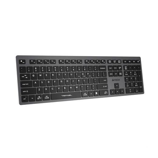 A4 Tech Fstyler Fbx50C Gri Bluetooth+2.4G Nano Fn Şarjlı Multimedya Klavye