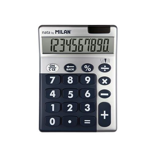 Mılan 159906Slbbl Sılver 10 Hane Mavi Hesap Makinesi Blıster