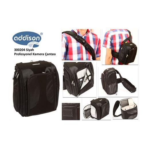 Addison 300204 Siyah Profesyonel Kamera Çantası