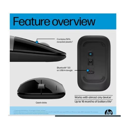 Hp Z3700 758A9Aa Bluetooth 2.4Ghz 1600Dpı Silver Wireless Optik Mouse