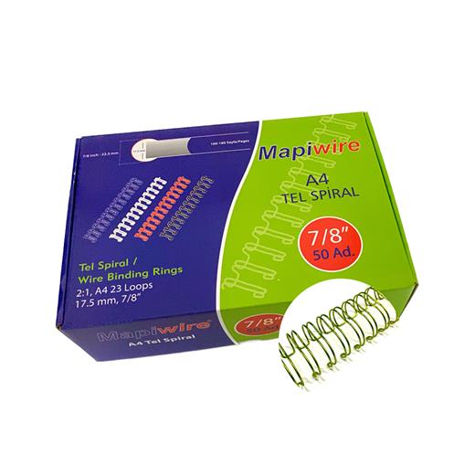 Mapiwire 7/8 Kutu Tel Metalik Sarı 50 Ad.
